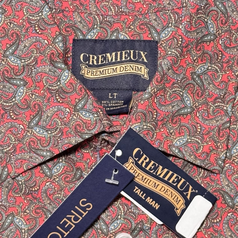 CREMIEUX Long Sleeve Shirt Men's LT Large Tall Paisley Print Button-Up Lot Of 3 - Picture 11 of 15